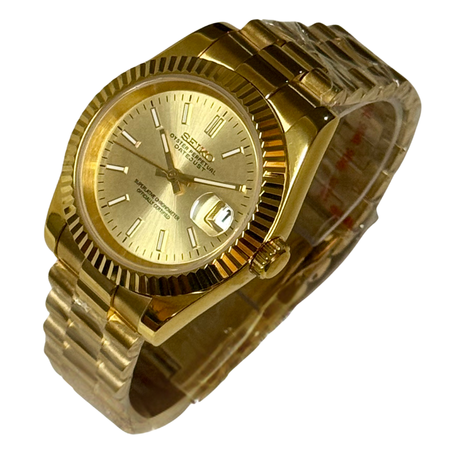 Seiko Mod Datejust - Gold