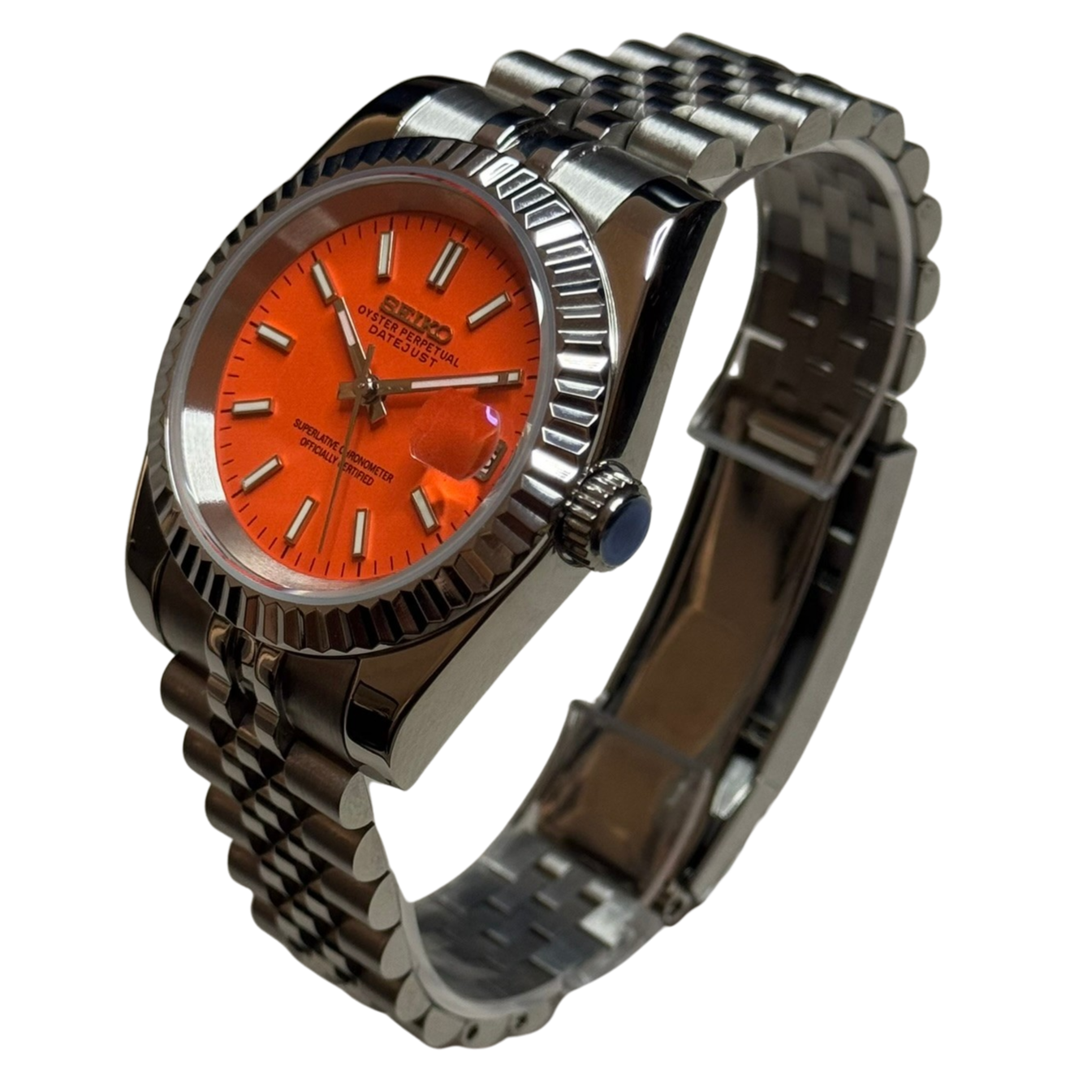 Seiko Mod Datejust - Orange