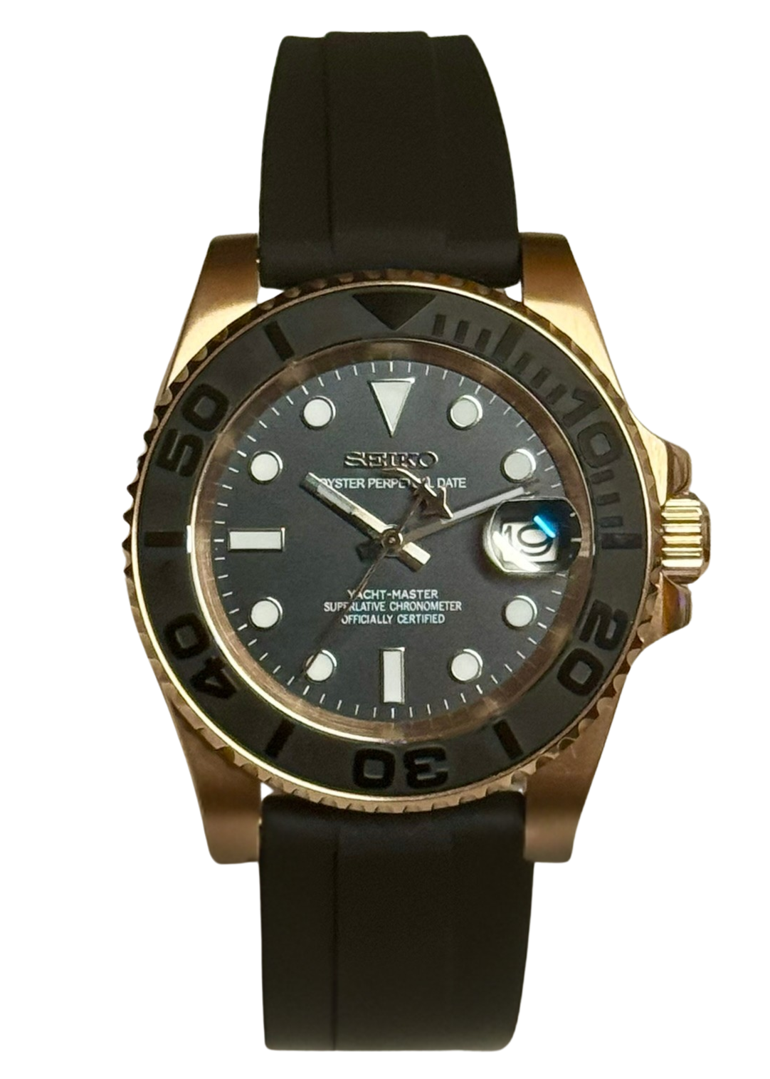 Seiko Mod Yachtmaster- Rose Gold Shark