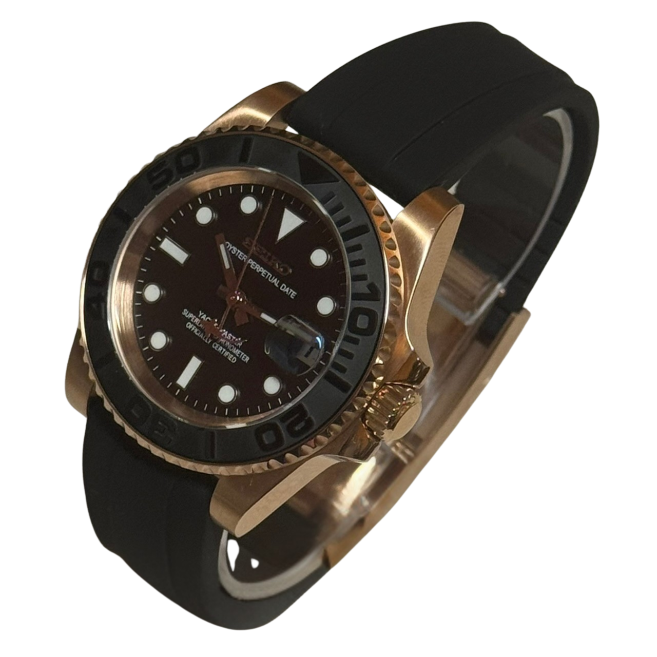 Seiko Mod Yachtmaster- Rose Gold Shark