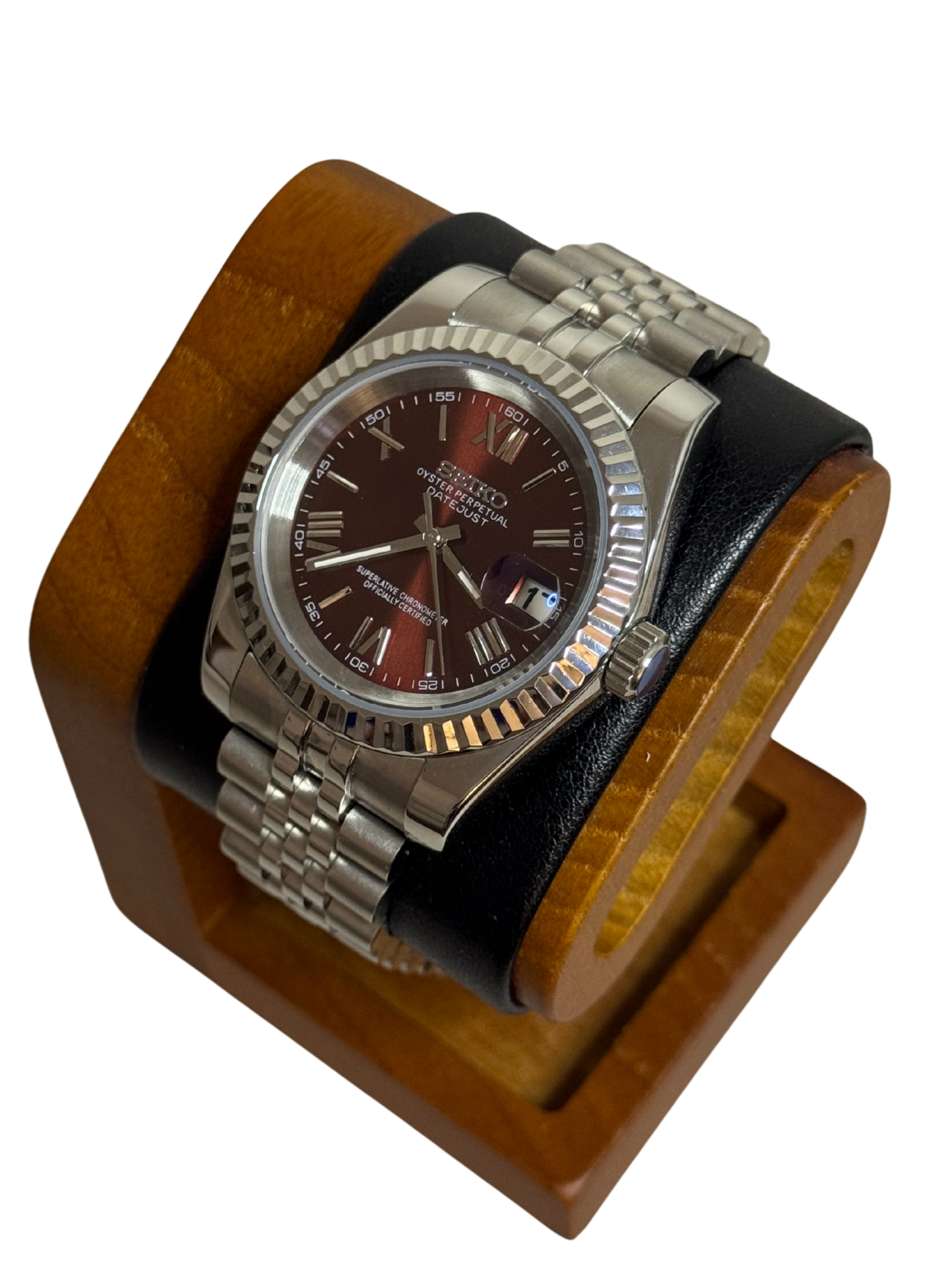 Seiko Datejust- Burgundy