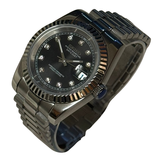 Seiko Mod Datejust- Black Crystal