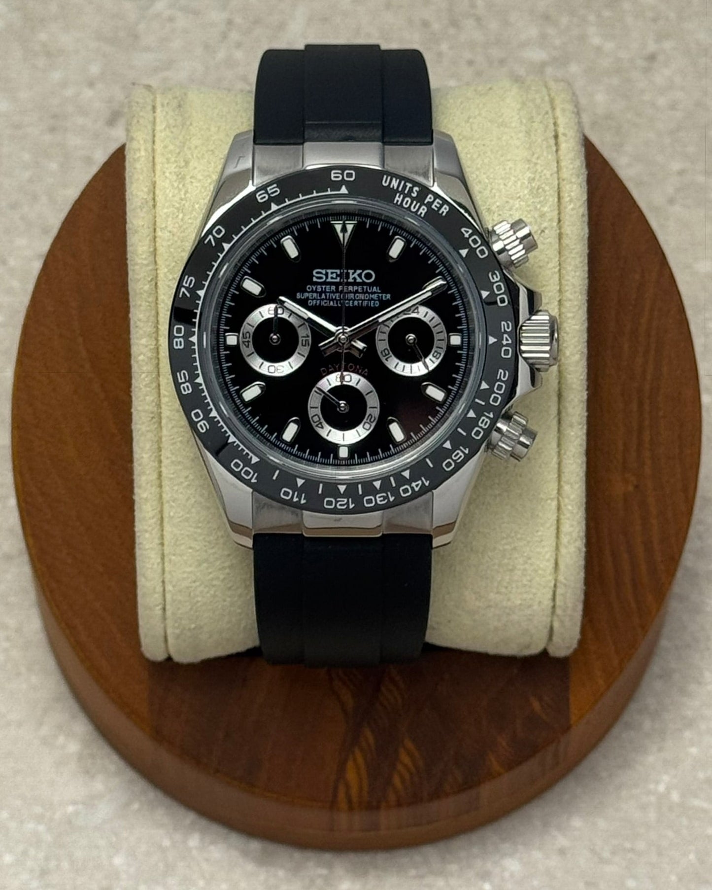 Seiko Daytona - Black w/Strap