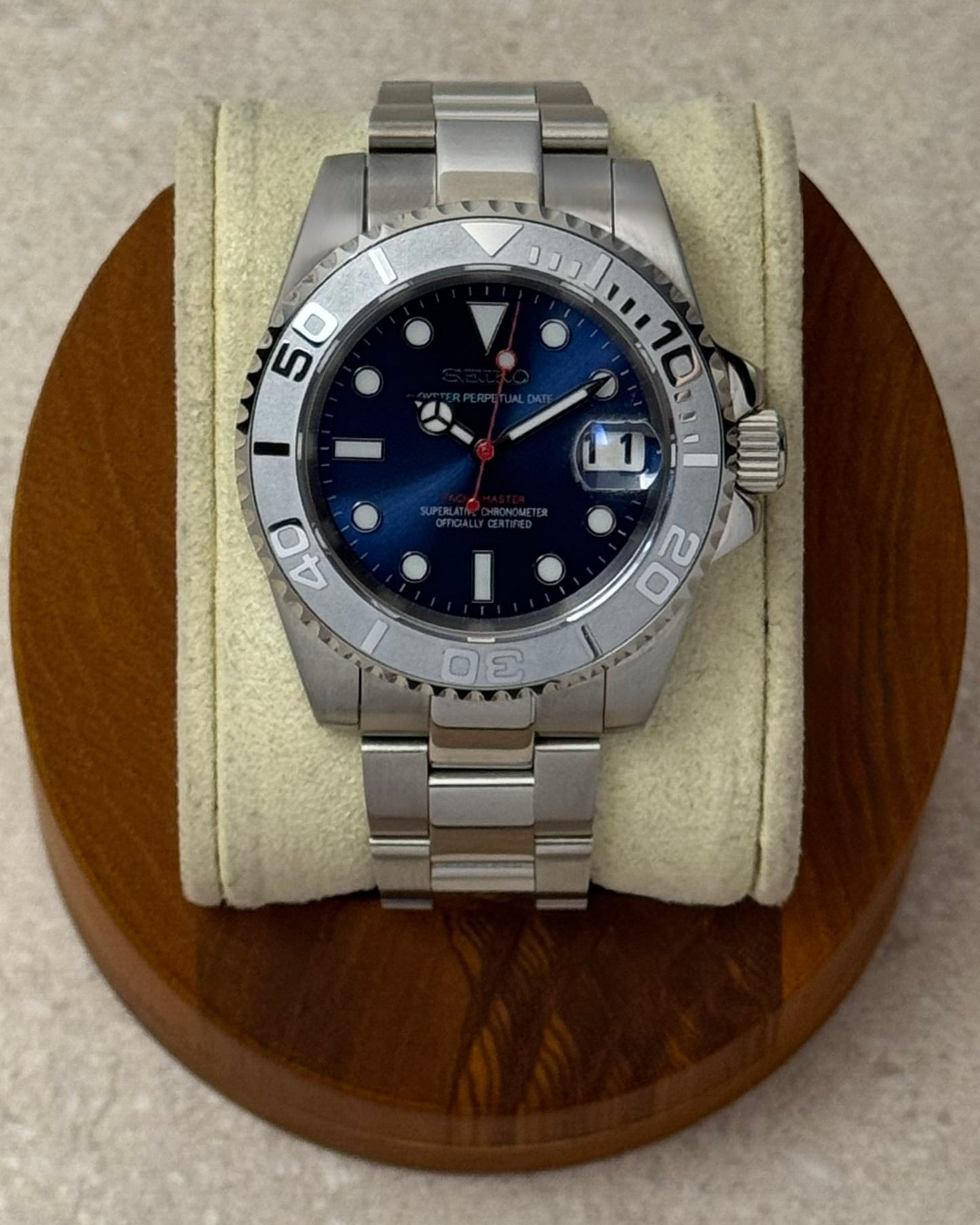 Seiko Mod Yachtmaster - Navy Blue