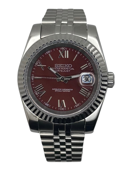 Seiko Datejust- Burgundy