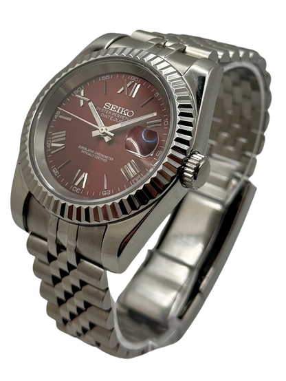 Seiko Datejust- Burgundy