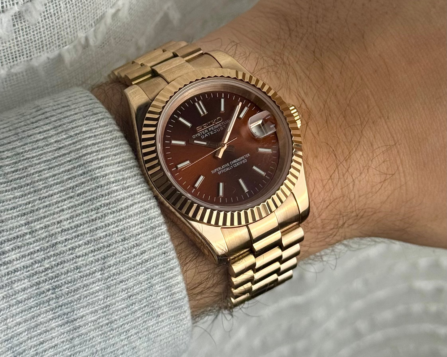 Seiko Datejust - Rose Gold