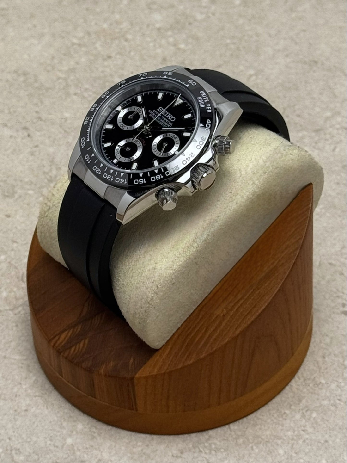 Seiko Daytona - Black w/Strap