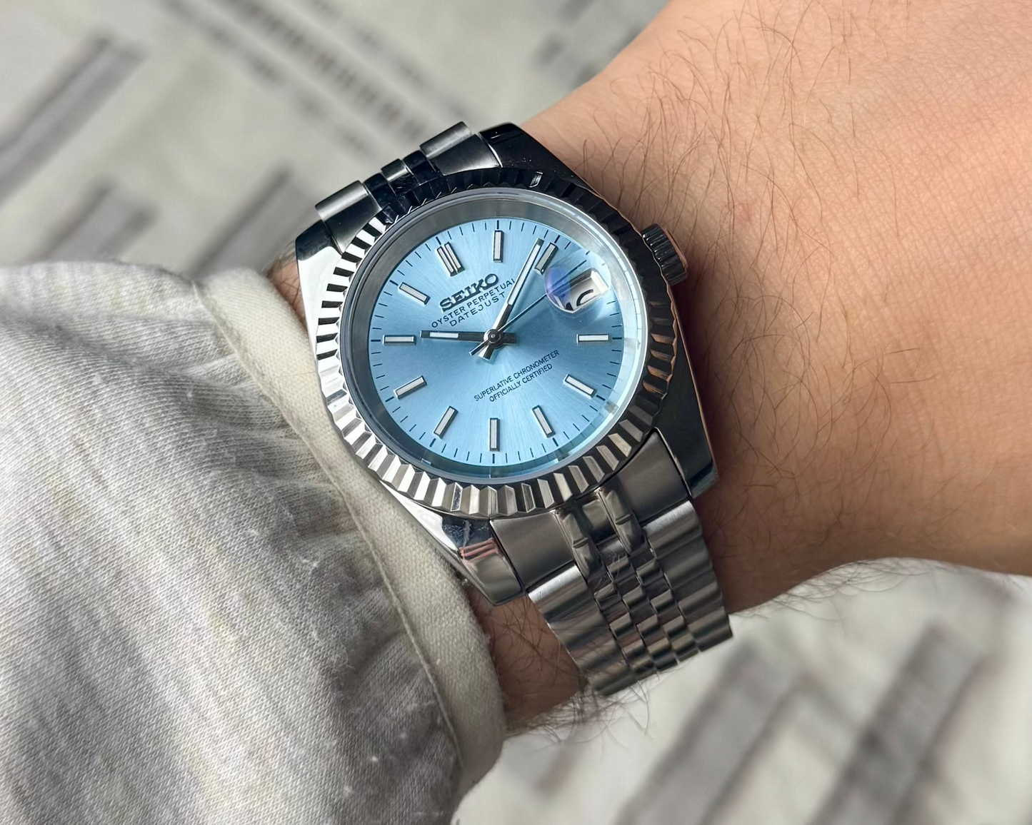 Seiko Datejust - Tiffany Blue
