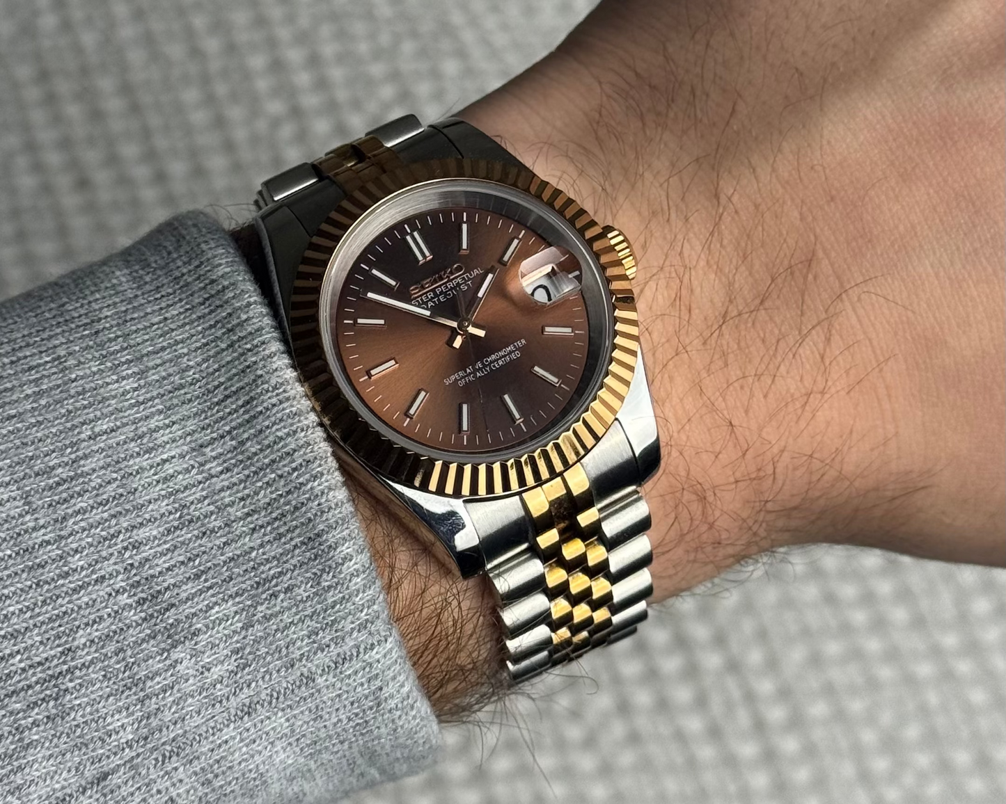 Seiko Datejust - Two Tone Rose Gold