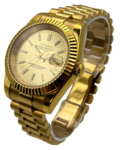 Seiko Mod Datejust - Gold