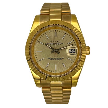 Seiko Mod Datejust - Gold