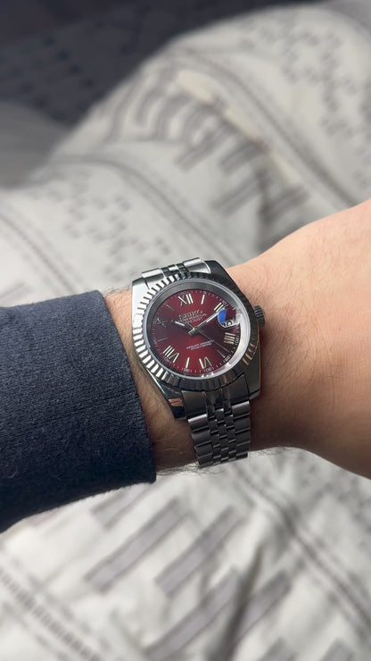 Seiko Datejust- Burgundy
